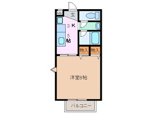 赤堀駅 徒歩5分 2階の物件間取画像